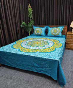 Panel Cotton Bed Sheet for Double Bed