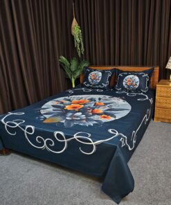Panel Cotton Bed Sheet for Double Bed