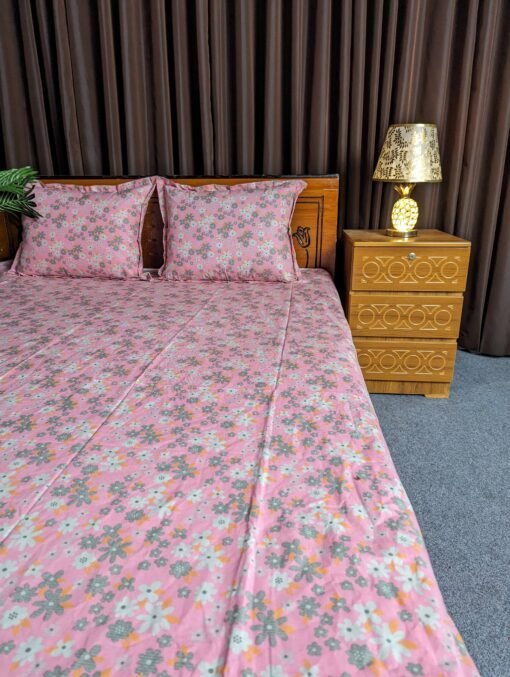 Pure Cotton Fabric Bed sheet – Soft, Breathable & Skin-Friendly - Image 3