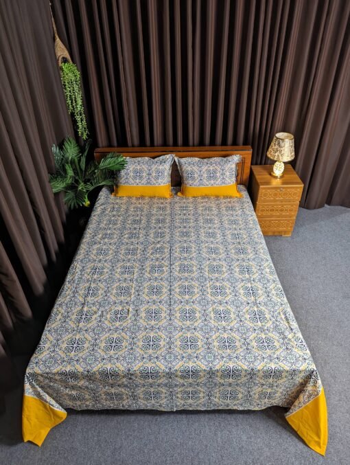 Pure Cotton Fabric Bed sheet – Soft, Breathable & Skin-Friendly - Image 2