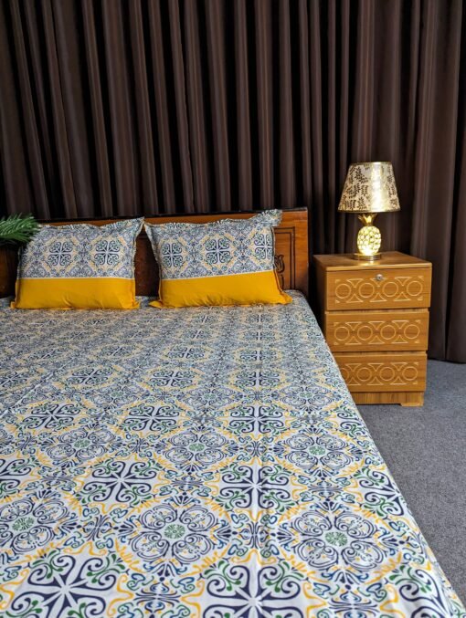 Pure Cotton Fabric Bed sheet – Soft, Breathable & Skin-Friendly - Image 3