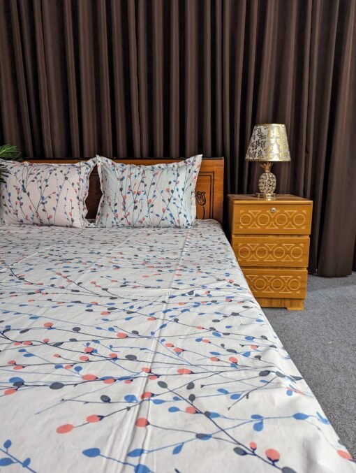 Pure Cotton Fabric Bed sheet – Soft, Breathable & Skin-Friendly - Image 3