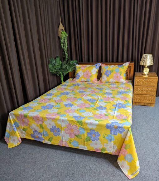 Pure Cotton Fabric Bed sheet – Soft, Breathable & Skin-Friendly