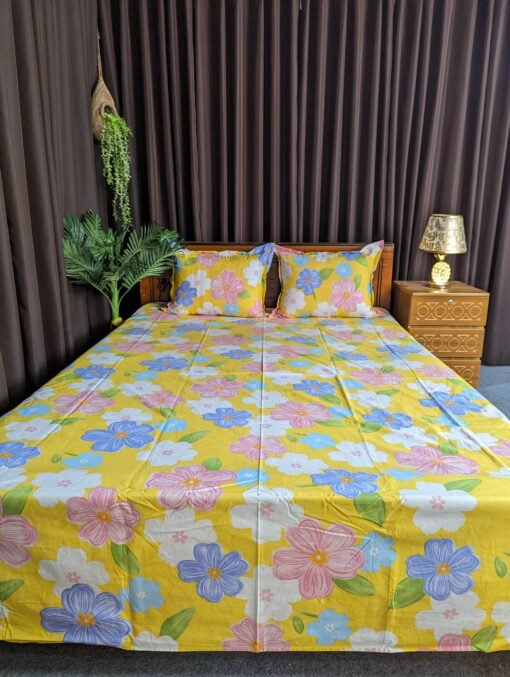 Pure Cotton Fabric Bed sheet – Soft, Breathable & Skin-Friendly - Image 2