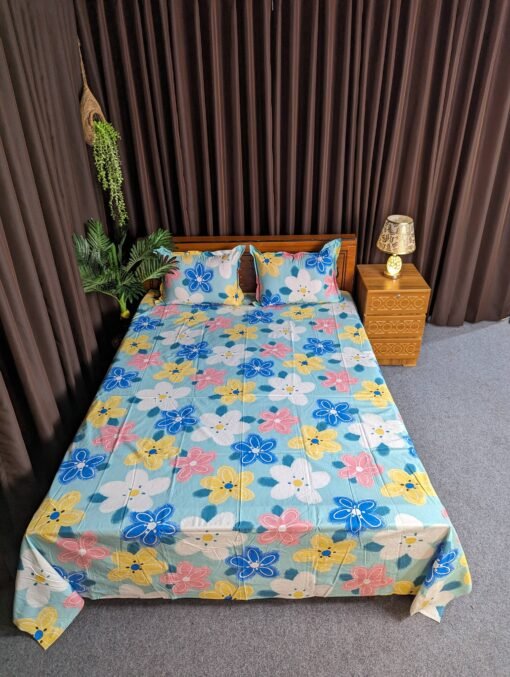 Pure Cotton Fabric Bed sheet – Soft, Breathable & Skin-Friendly - Image 2