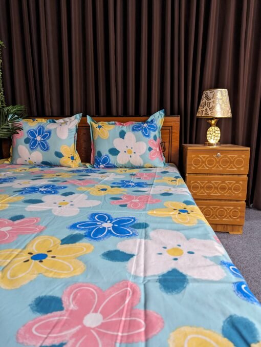 Pure Cotton Fabric Bed sheet – Soft, Breathable & Skin-Friendly - Image 3