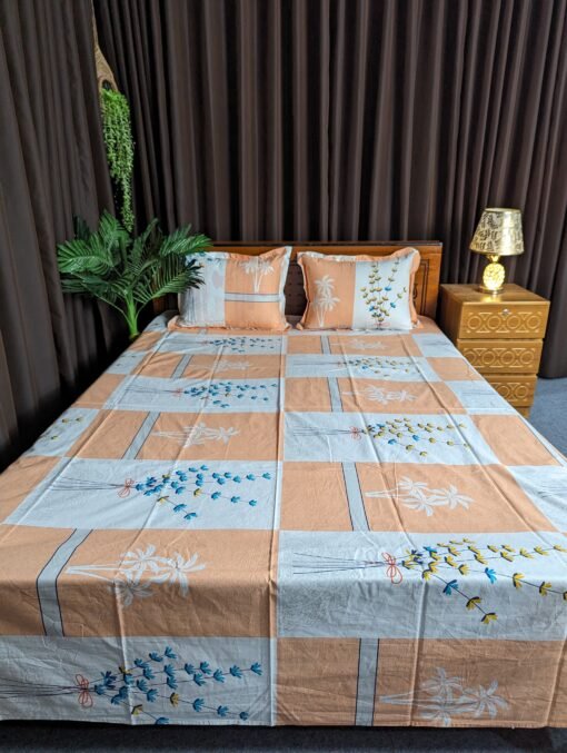 Pure Cotton Fabric Bed sheet – Soft, Breathable & Skin-Friendly