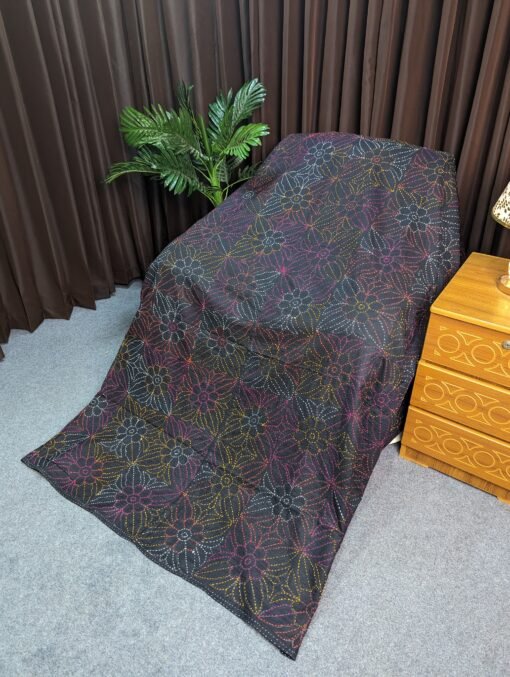 Rajanighanda Nakshi Kantha – hand stiched Quilt for All - Image 3