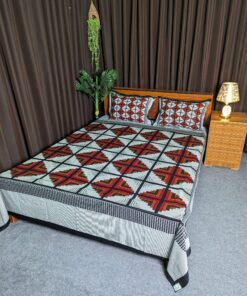 Panel Cotton Bed Sheet for Double Bed