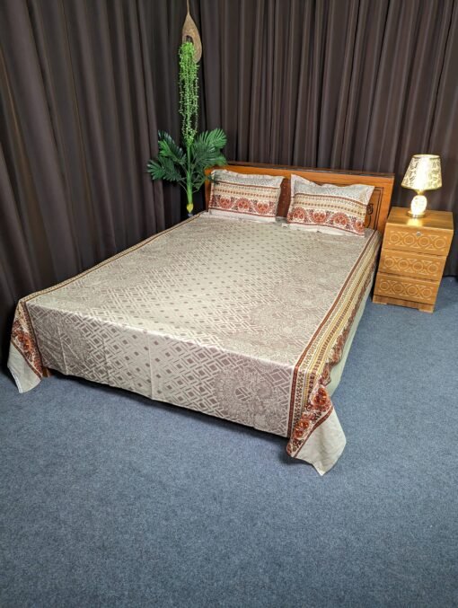 Twill Cotton Bed Sheet for Double Bed