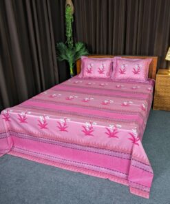 Hand Block Bed Sheet for Double Bed
