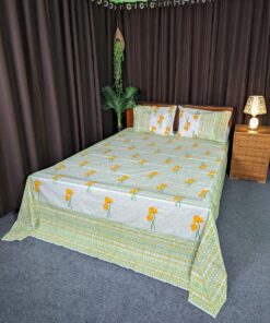 Hand Block Bed Sheet for Double Bed