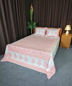 Hand Block Bed Sheet for Double Bed