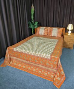 Hand Block Bed Sheet for Double Bed
