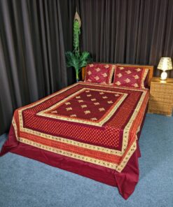 Hand Block Bed Sheet for Double Bed