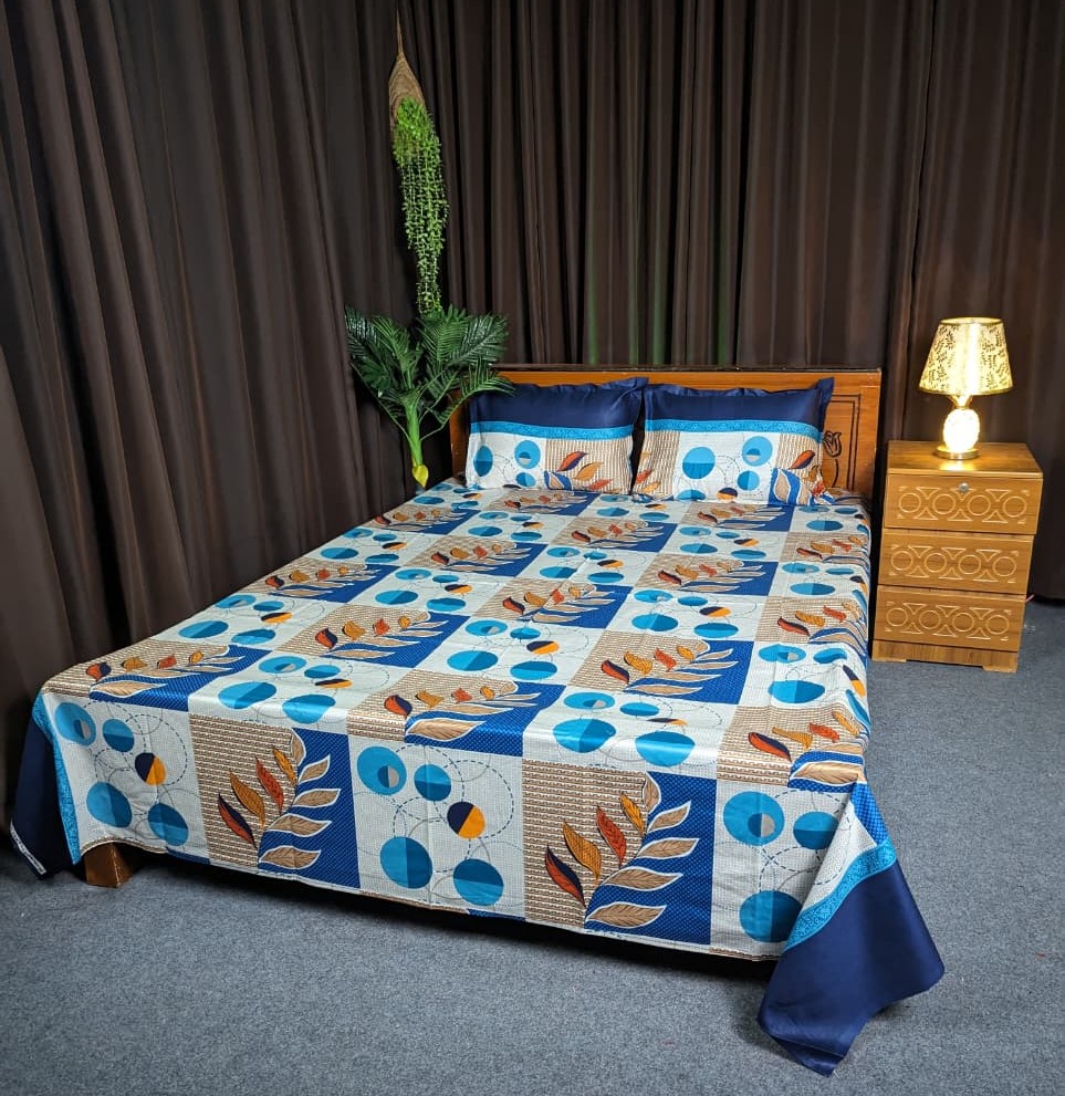 Twill Cotton Bed Sheet for Double Bed